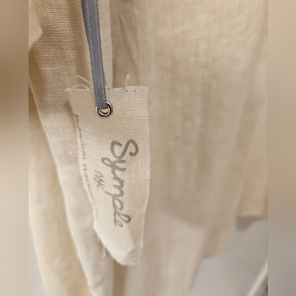 NWT - Symple Linen Oatmeal Color India Influence Tunic Top - Size 2X - Picture 5 of 8